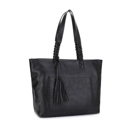 Helena Braided Handle Concealed Carry Tote Bag