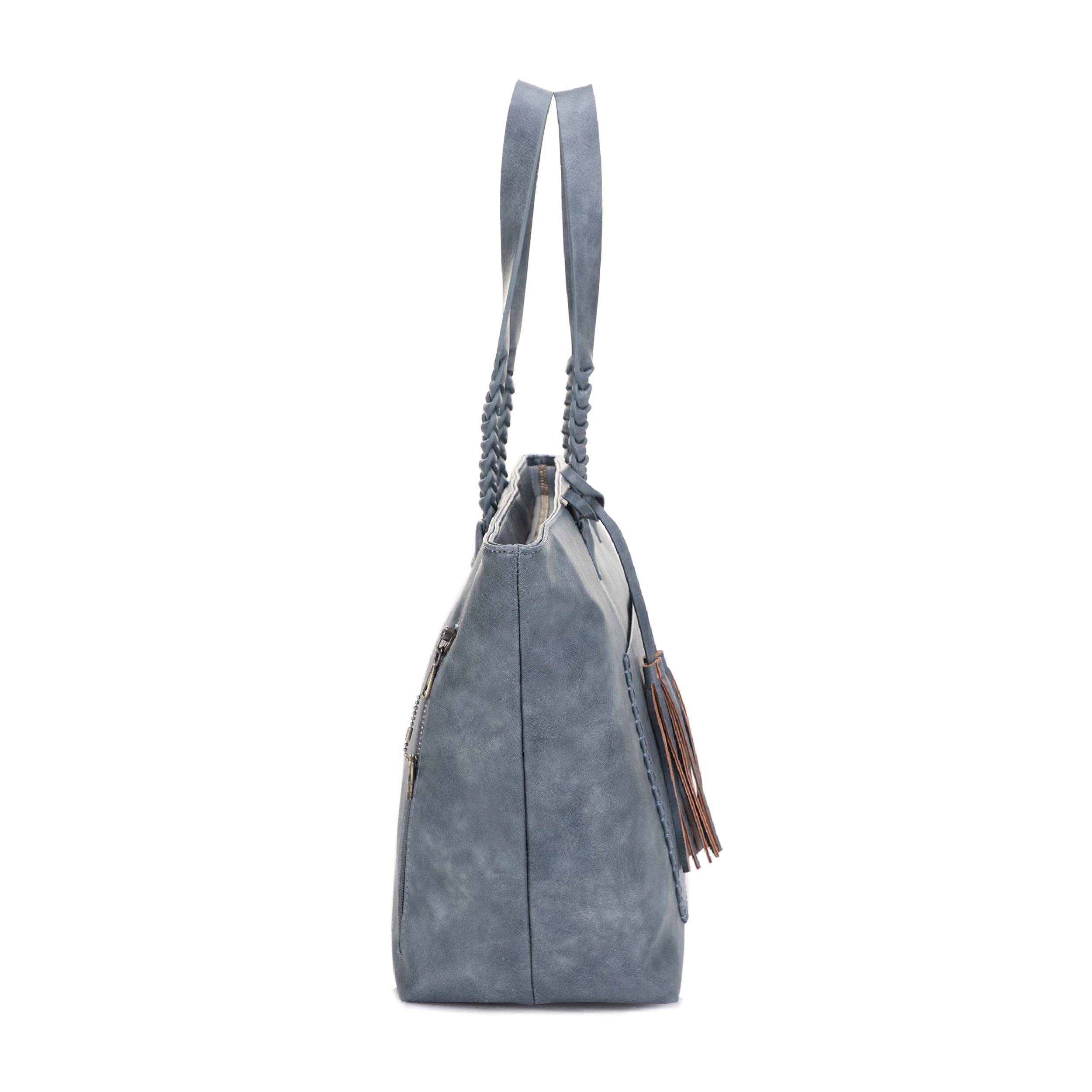 Helena Braided Handle Concealed Carry Tote Bag