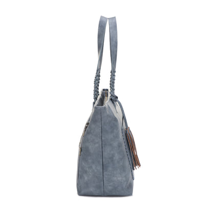 Helena Braided Handle Concealed Carry Tote Bag