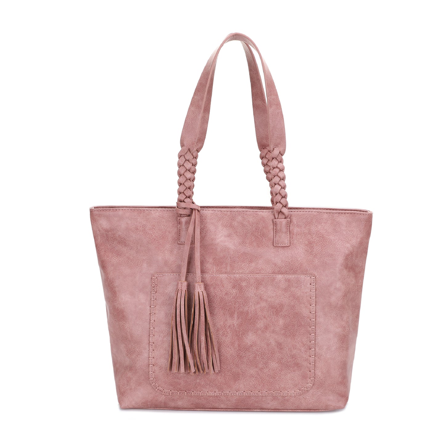 Helena Braided Handle Concealed Carry Tote Bag