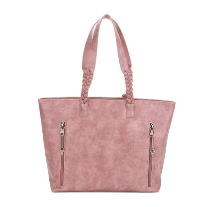Helena Braided Handle Concealed Carry Tote Bag