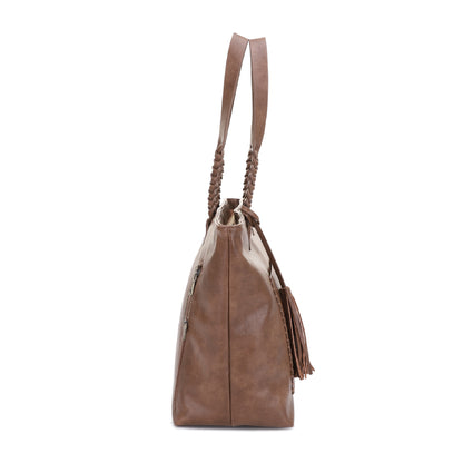 Helena Braided Handle Concealed Carry Tote Bag