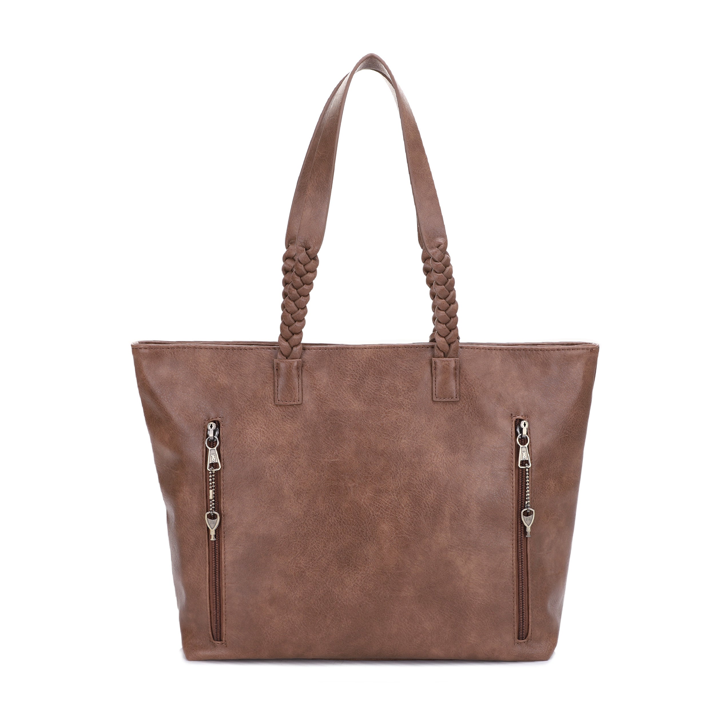 Helena Braided Handle Concealed Carry Tote Bag