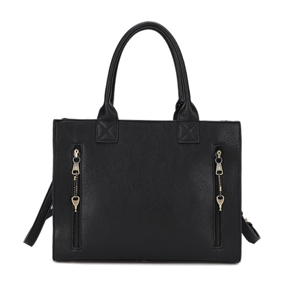 Kate Concealed Carry Lock and Key Satchel with Coin Pouch