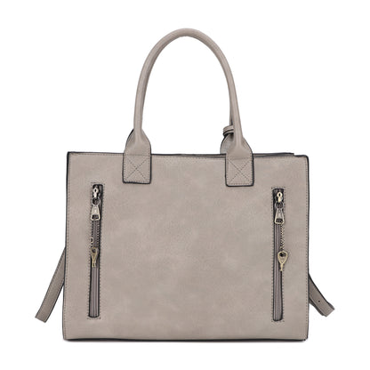 Kate Concealed Carry Lock and Key Satchel with Coin Pouch