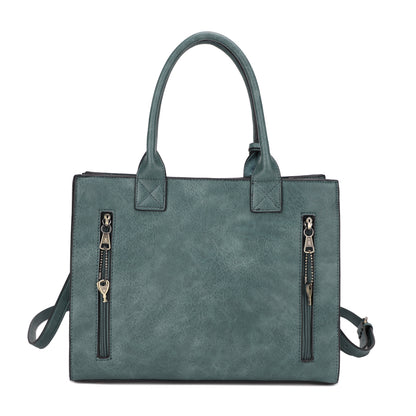 Kate Concealed Carry Lock and Key Satchel with Coin Pouch