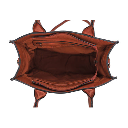 Kate Concealed Carry Lock and Key Satchel with Coin Pouch