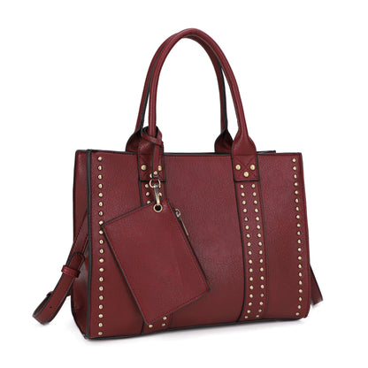 Kate Concealed Carry Lock and Key Satchel with Coin Pouch