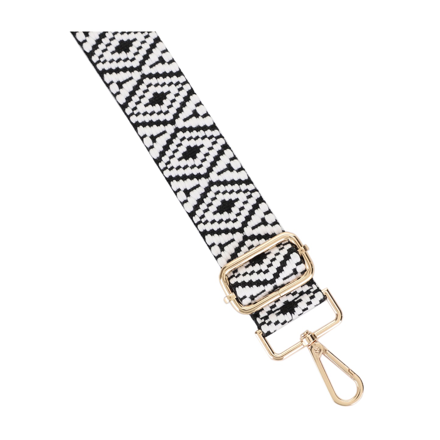 1.5 Inch Wide Replacement Webbing Strap with Gold Metal Hardware