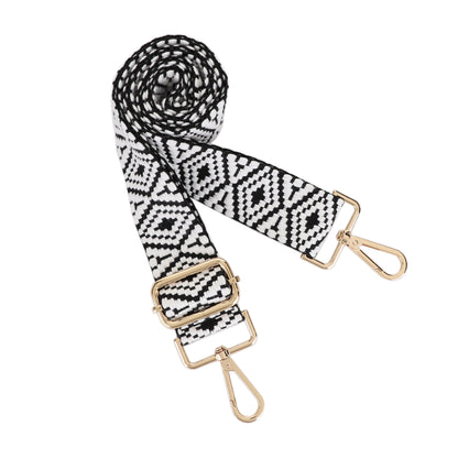 1.5 Inch Wide Replacement Webbing Strap with Gold Metal Hardware