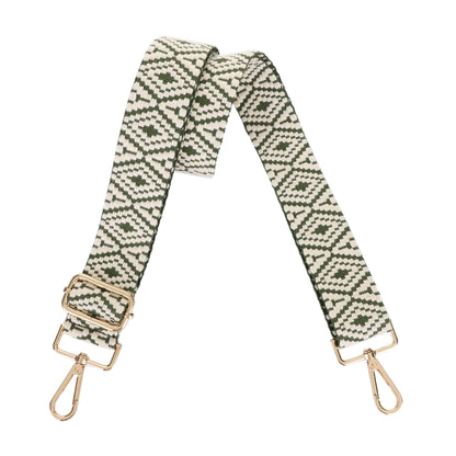 1.5 Inch Wide Replacement Webbing Strap with Gold Metal Hardware