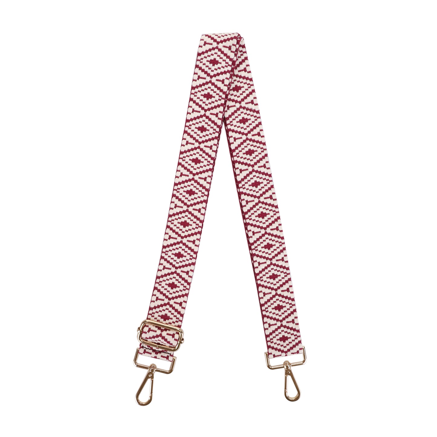 1.5 Inch Wide Replacement Webbing Strap with Gold Metal Hardware