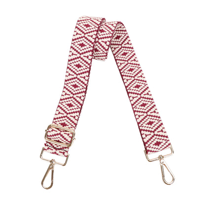 1.5 Inch Wide Replacement Webbing Strap with Gold Metal Hardware