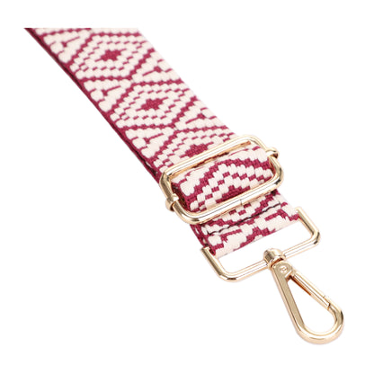 1.5 Inch Wide Replacement Webbing Strap with Gold Metal Hardware