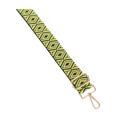1.5 Inch Wide Replacement Webbing Strap with Gold Metal Hardware