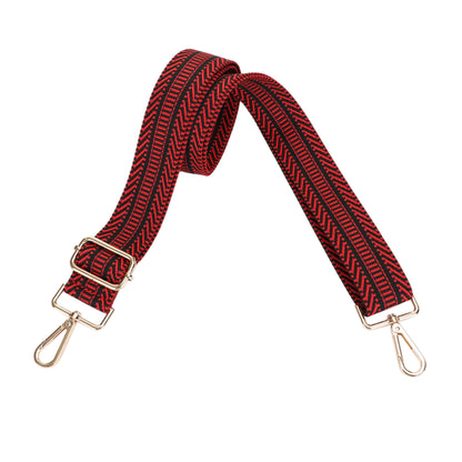 1.5 Inch Wide Replacement Webbing Strap with Gold Metal Hardware