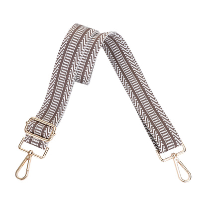 1.5 Inch Wide Replacement Webbing Strap with Gold Metal Hardware