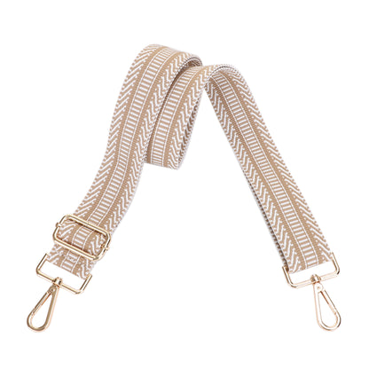 1.5 Inch Wide Replacement Webbing Strap with Gold Metal Hardware
