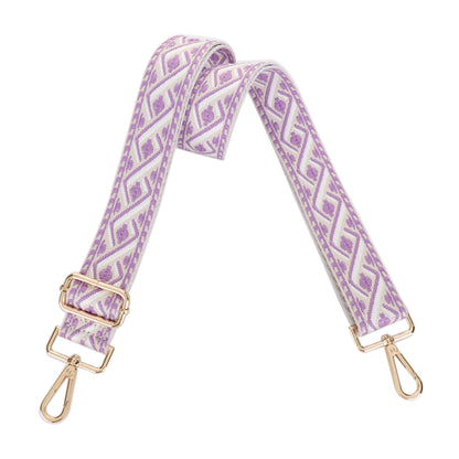 1.5 Inch Wide Replacement Webbing Strap with Gold Metal Hardware