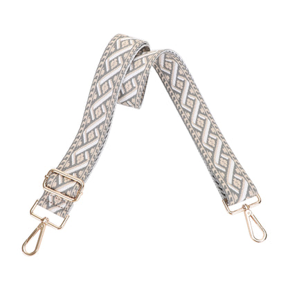 1.5 Inch Wide Replacement Webbing Strap with Gold Metal Hardware