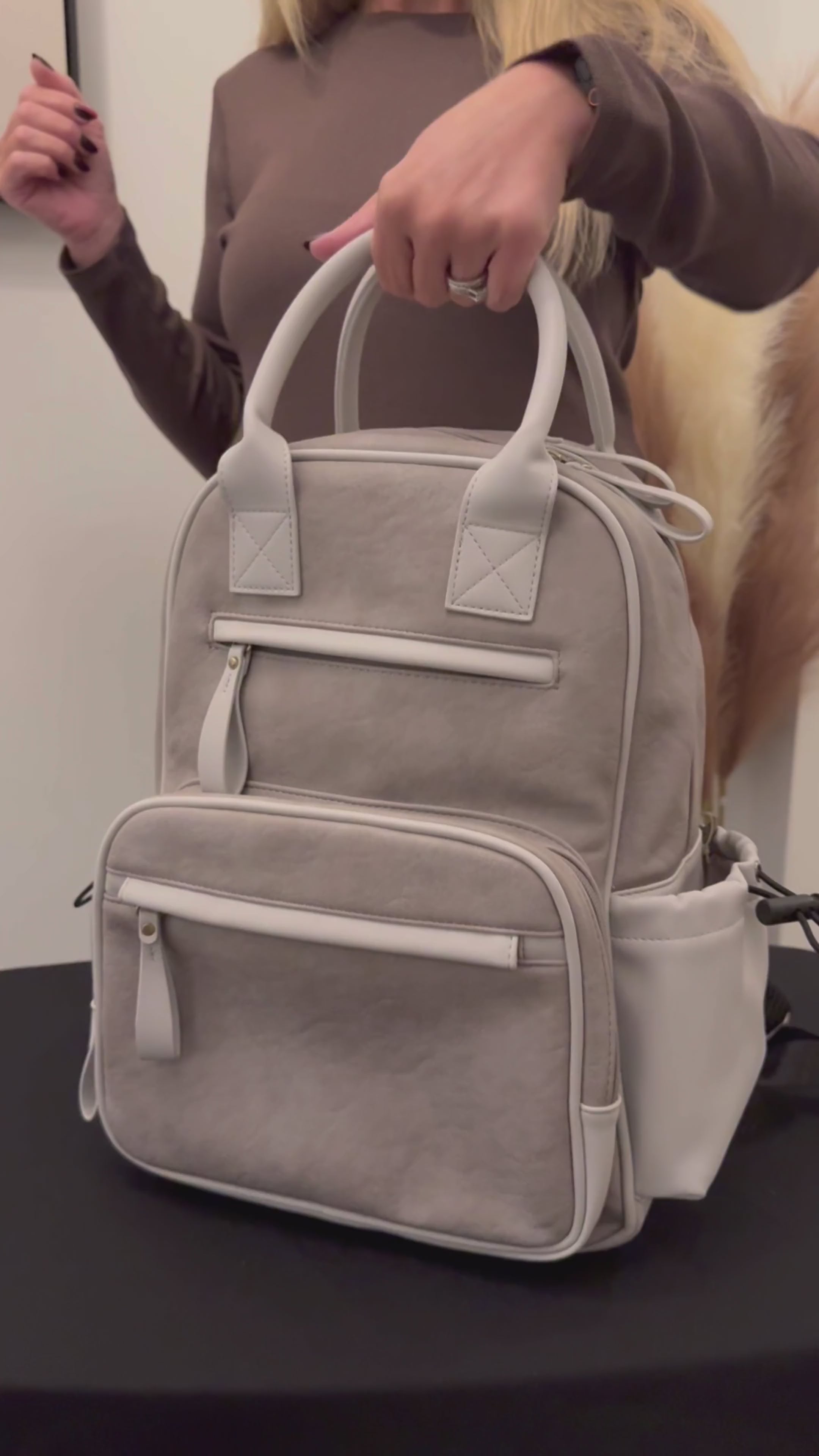 Saturday Diaper Backpack with Concealed Carry Function