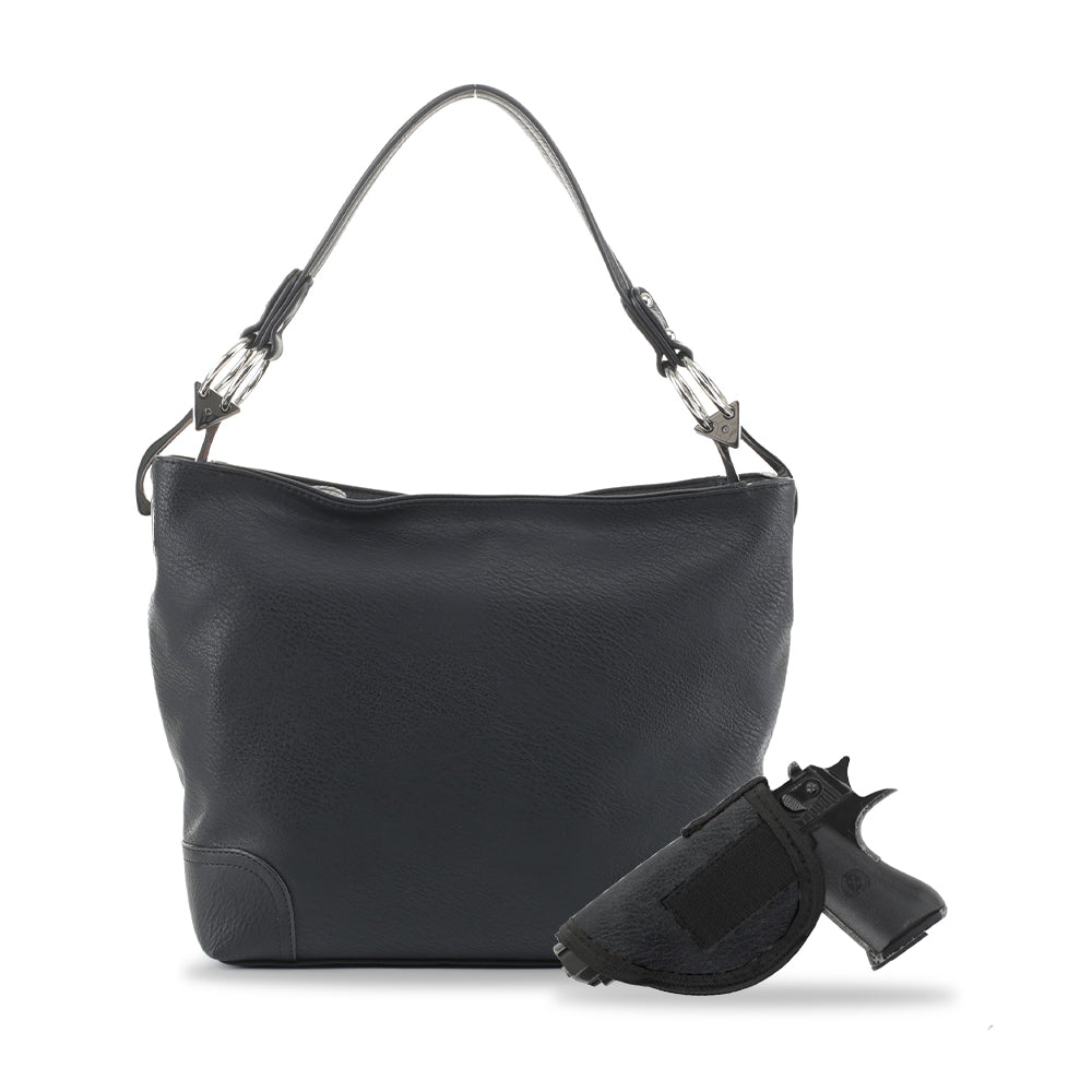 Lydia Lock and Key Hobo Shoulder Bag - JessieJames Handbags