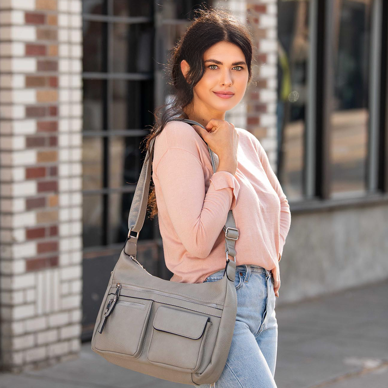 Elle Concealed Carry Hobo Handbag