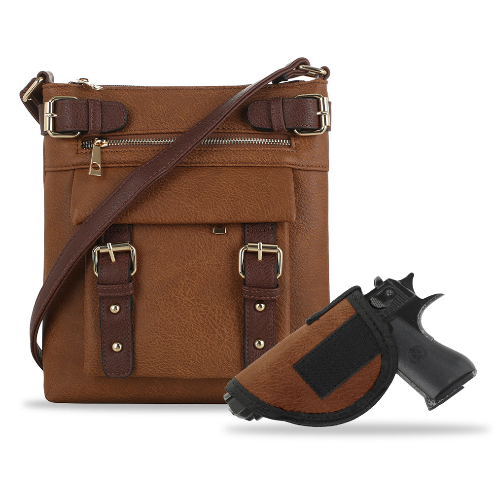 Hannah Concealed Carry Lock and Key Crossbody - JessieJames Handbags