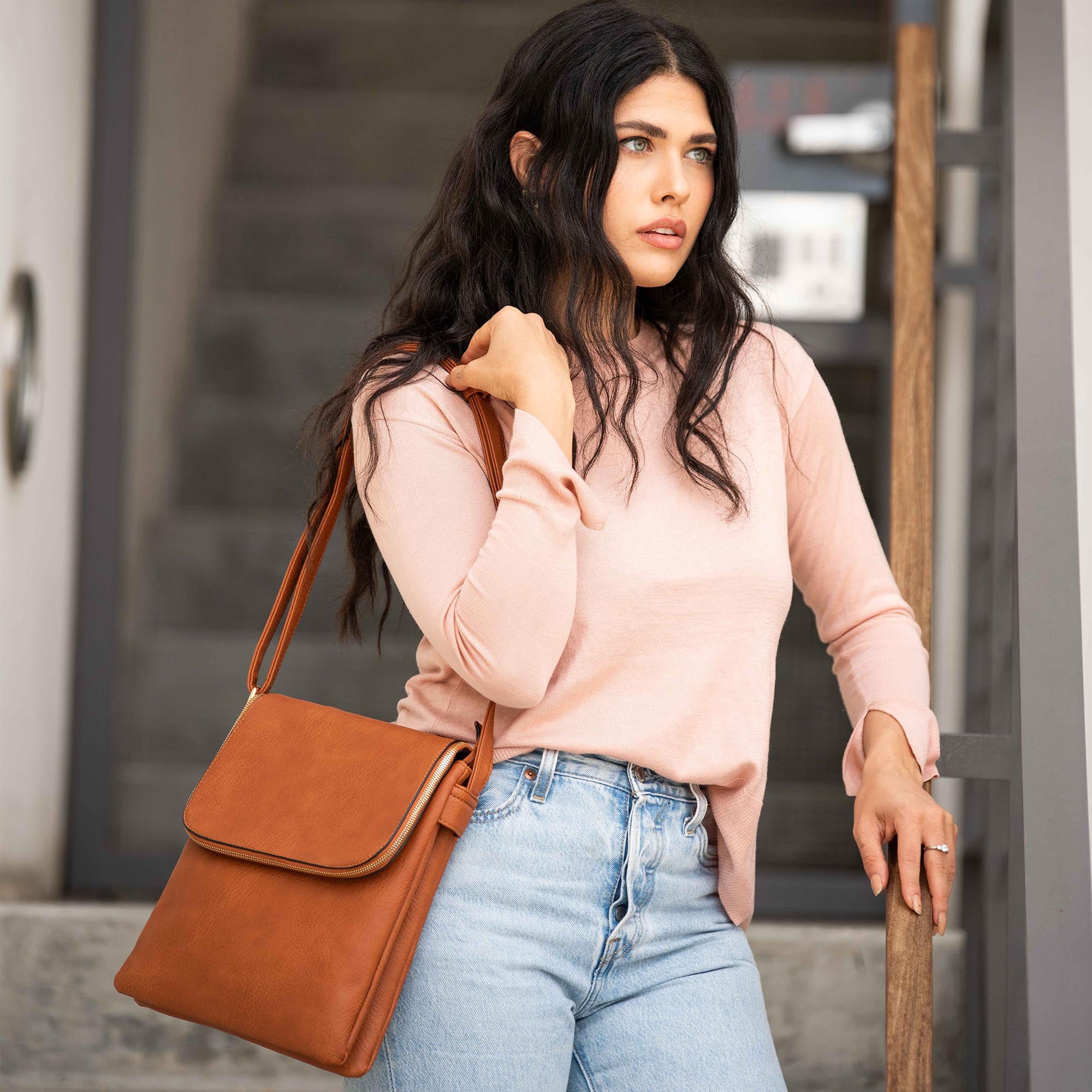 Cheyanne Concealed Carry Crossbody with Lock and Key - JessieJames Handbags