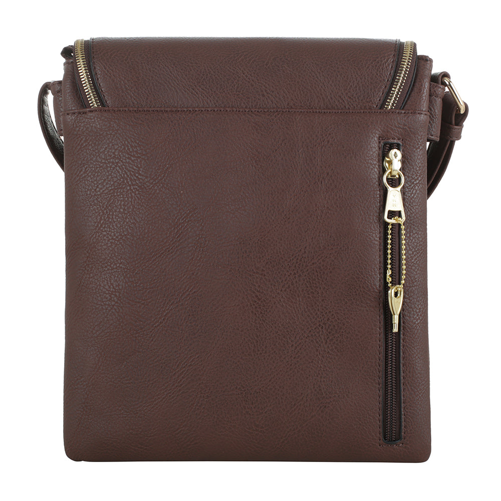 Cheyanne Concealed Carry Crossbody with Lock and Key - JessieJames Handbags