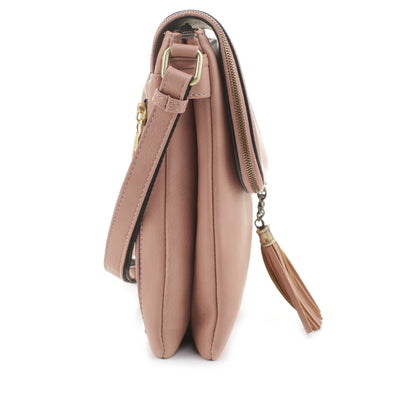 Ella Concealed Carry Lock and Key Crossbody - JessieJames Handbags