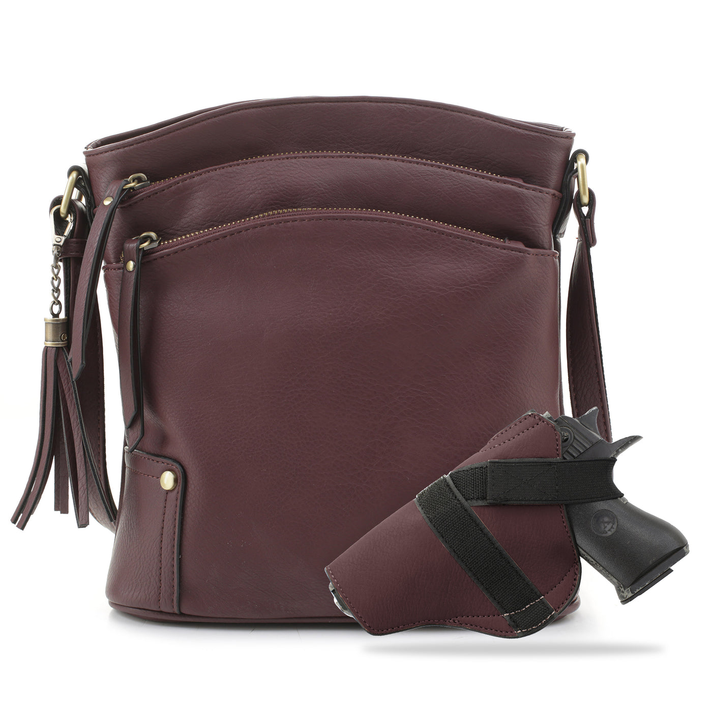 Robin Concealed Carry Lock and Key Crossbody - JessieJames Handbags