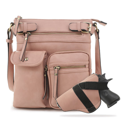 Shelby Concealed Carry Lock and Key Crossbody - JessieJames Handbags