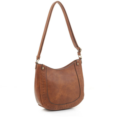 Emily Concealed Carry Hobo with Whipstitch