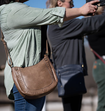 Emily Concealed Carry Hobo with Whipstitch