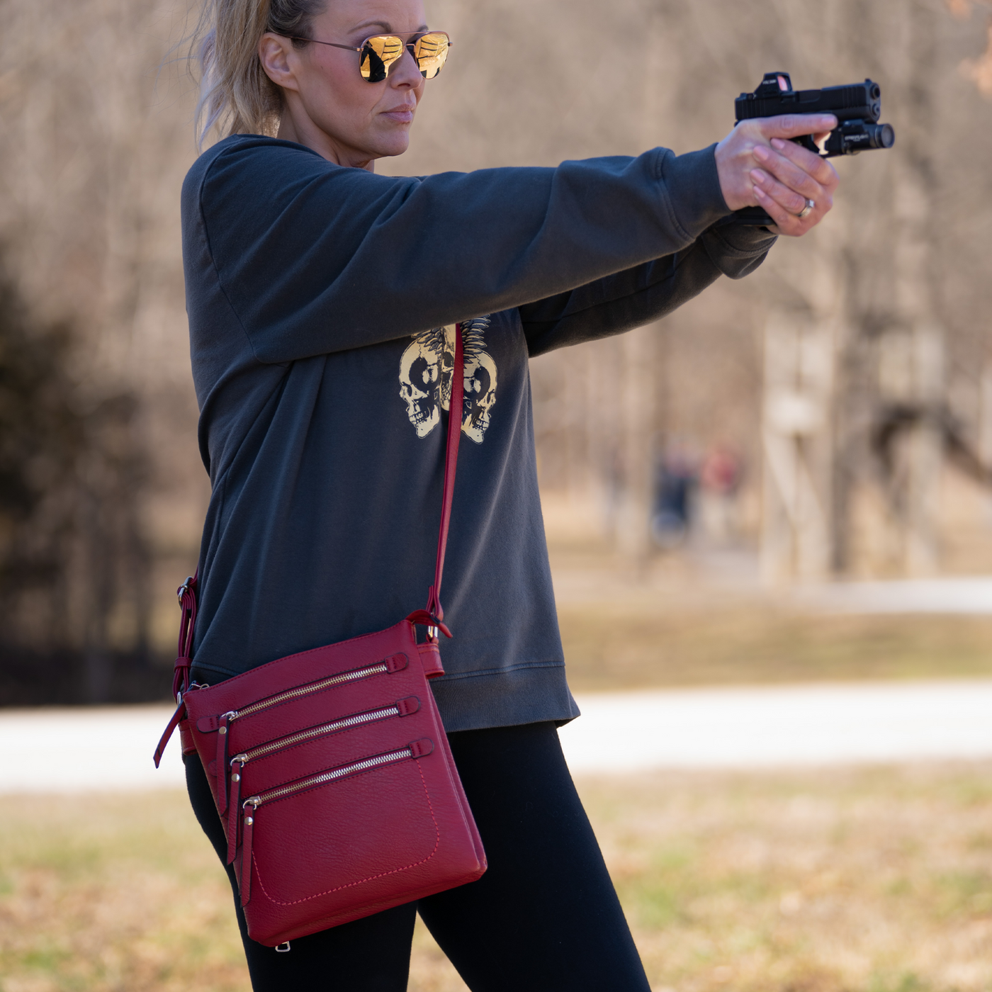 Piper Concealed Carry Lock and Key Crossbody